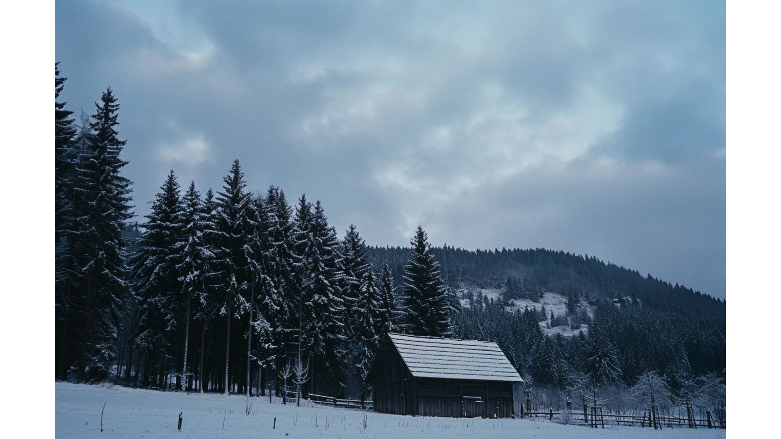 ai vs landscape quiz snowy mountain cabin