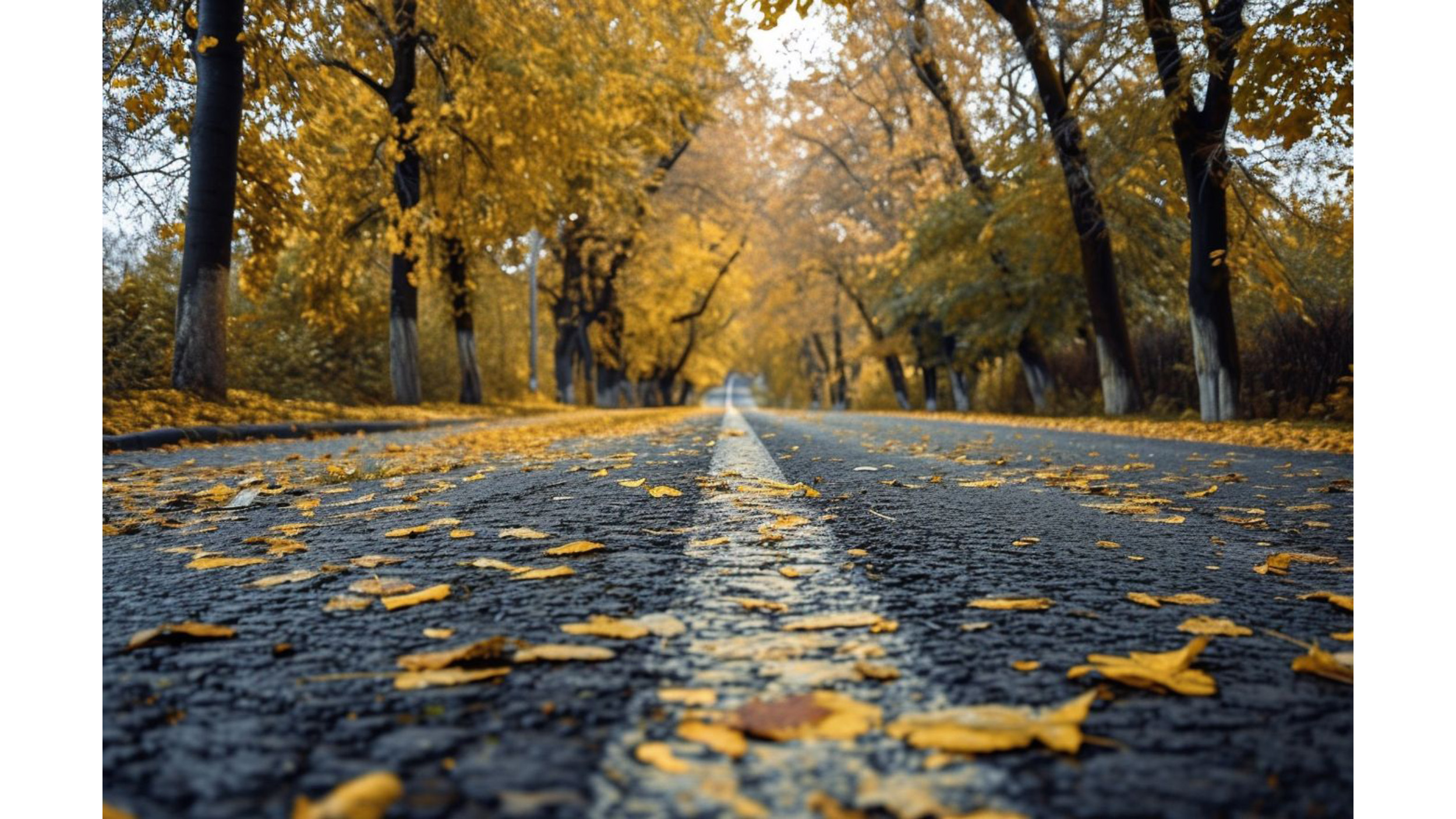 ai vs landscape quiz autumn leaves and road