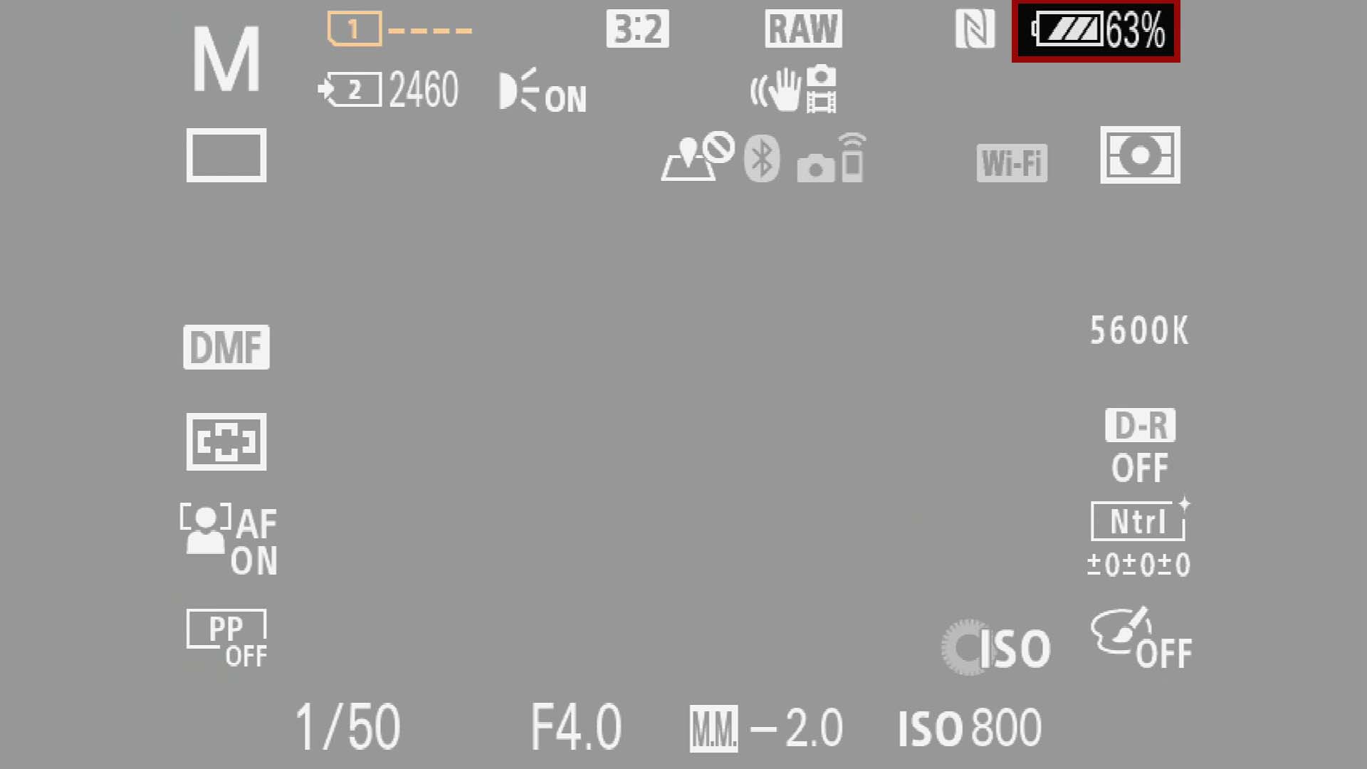 camera icon battery